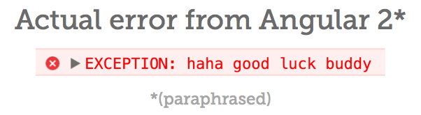 An Angular 2 Error