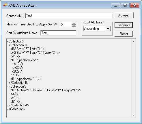 XML Alphabetizer