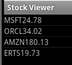 Stock Ticker and Quote - After Custom Adapter