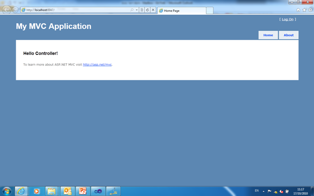 HomeController Result HomeController Result