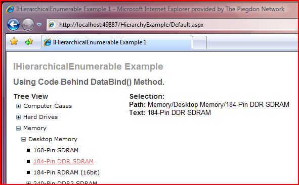 Screenshot of the final output.