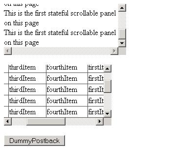 Scroll position restored