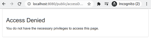 screenshot - access denied