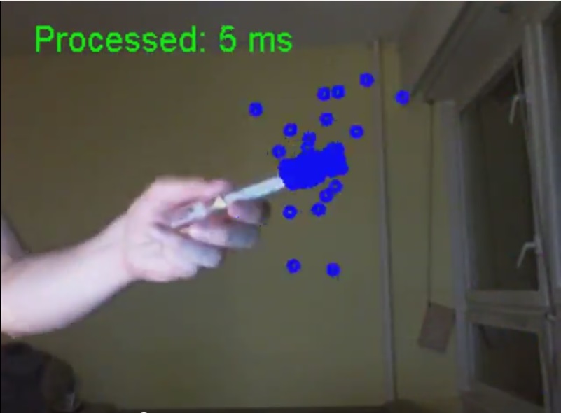 Particle filter color tracking